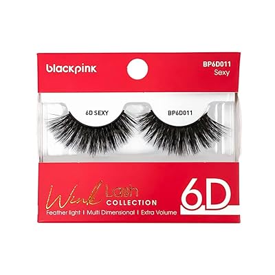 BlackPink Wink Lash Collection False Eyelashes 6D Lash Multi Dimensional Lightweight Eye Lashes Extra Volume