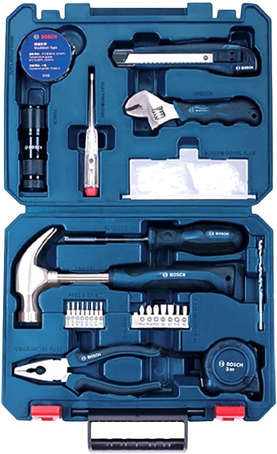BOSCH Hand Tool Kit Blue, 66 Pieces