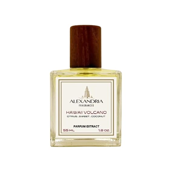 Alexandria Fragrances Hawaii Volcano Perfume for Men & Women - Long Lasting Lime, Light spices, Coconut & Light woody notes Elegant Hawaii Volcano Cologne for Daily Use Perfect for Any Event 55ml