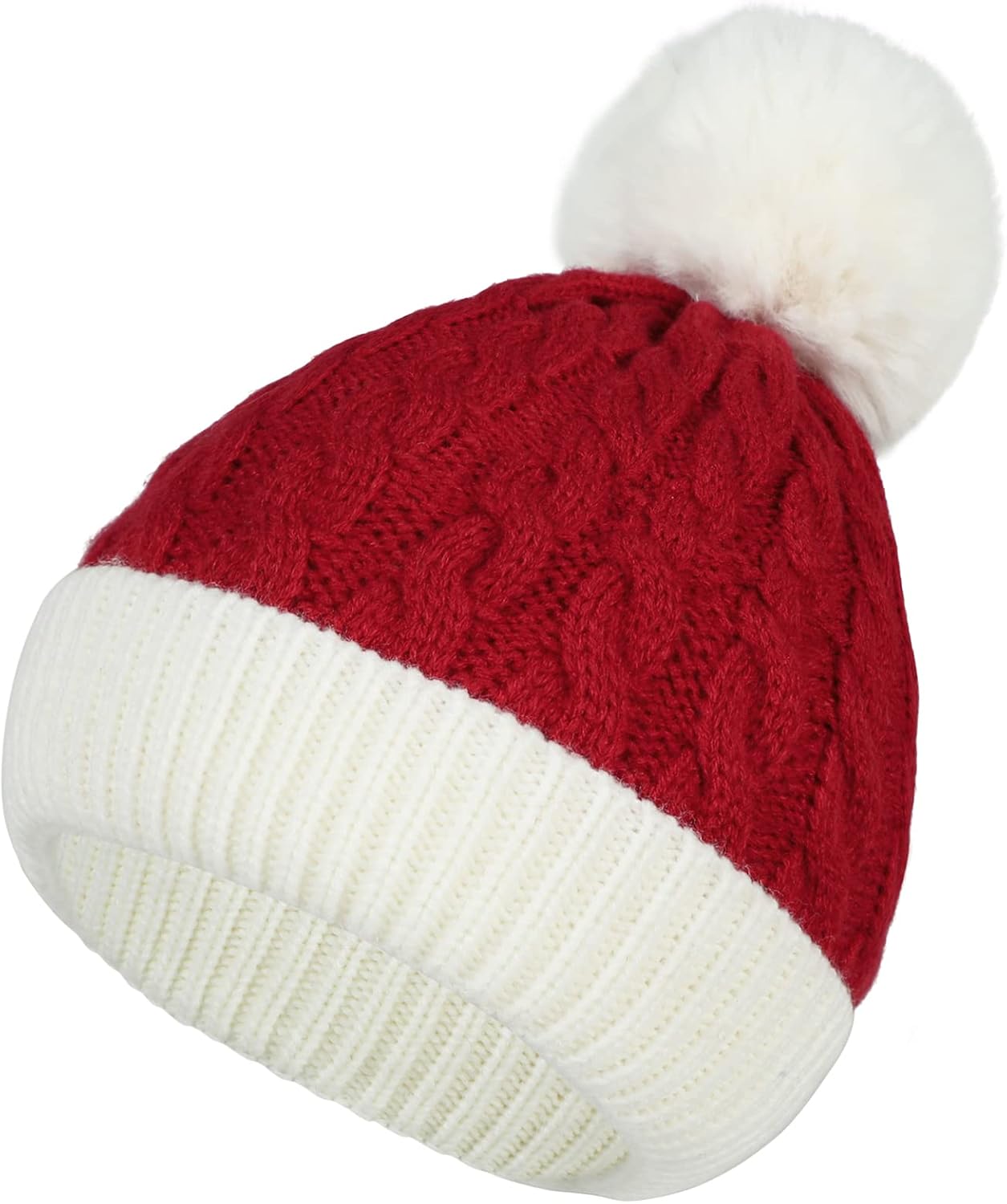 Century Star Baby Christmas Hat Knit Santa Hat Winter Baby Boy Girl Christmas Xmas Newborn Toddler Kids Christmas Beanie