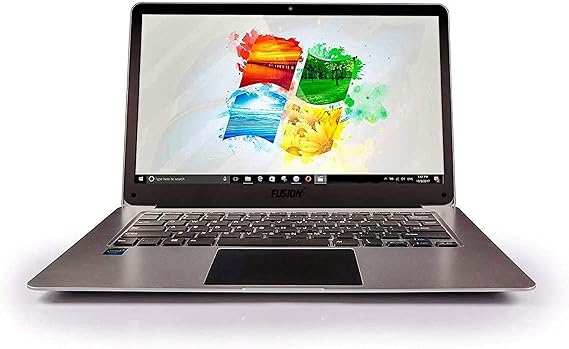 Fusion5 14.1" Full HD Windows Laptop PC (Windows 10, 4GB RAM, Dual Band 5GHz WiFi (2X WiFi Speeds), T90B Pro Model, Lapbook, Intel Quad-Core, USB 3.0, Bluetooth, Laptop Compute (64GB)