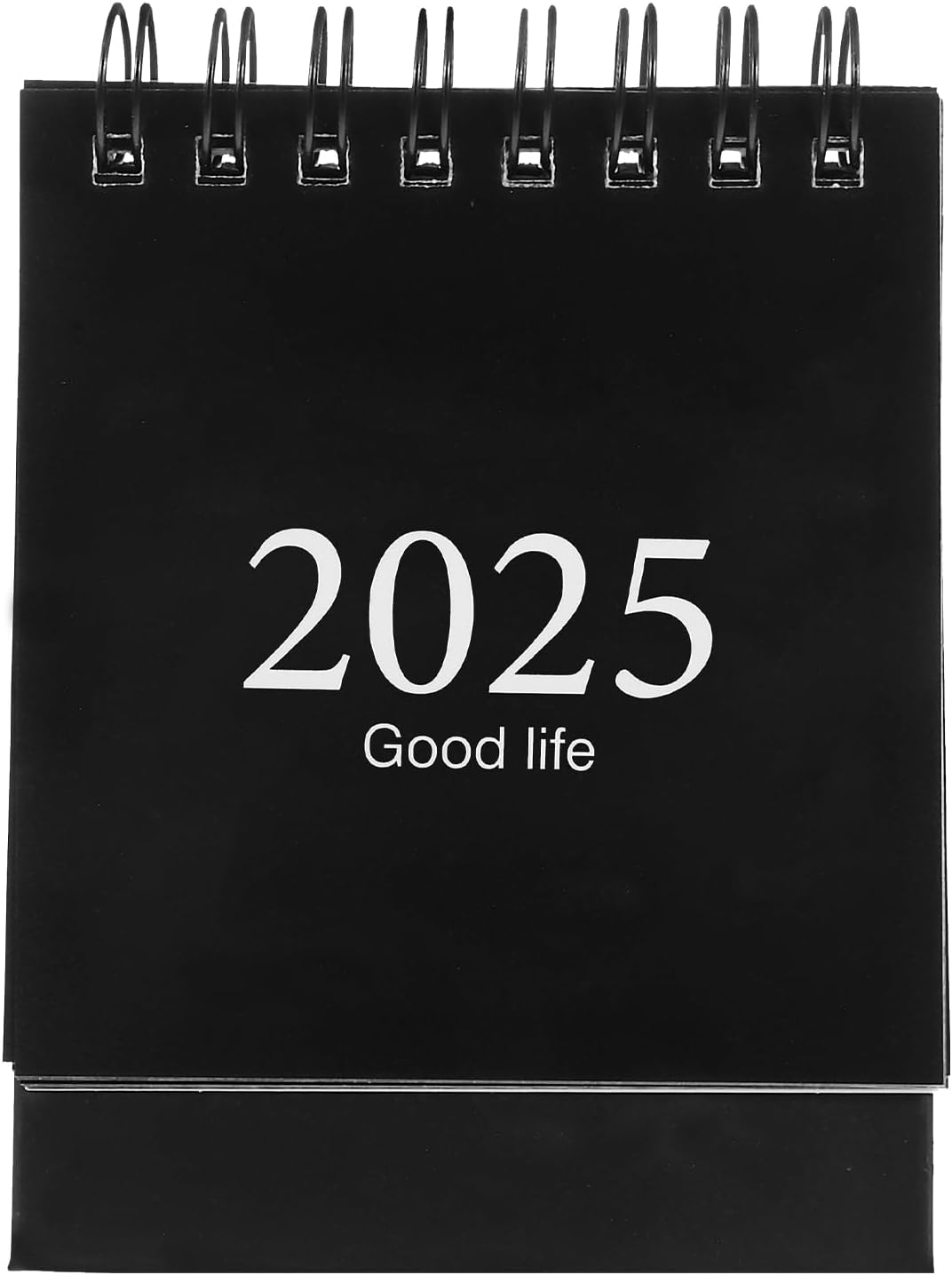 STOBOK 2024-2025 Desk Calendar Stand Up Desktop Year Calendar Organizer Flip Daily Scheduler Monthly Pages Easel Calendar Black