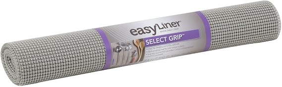 Duck Brand Select Grip EasyLiner Shelf and Drawer Liner, Non-Adhesive, 20-Inch x 6-Feet, Light Grey, 283311