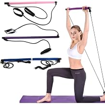 Portable Studio Pilates Jimnastik Egzersiz Çubuğu, Unisex, Karışık Renkler