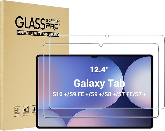 ProCase 2 Pack Screen Protector for Galaxy Tab S10 Plus 2024/S9 FE Plus