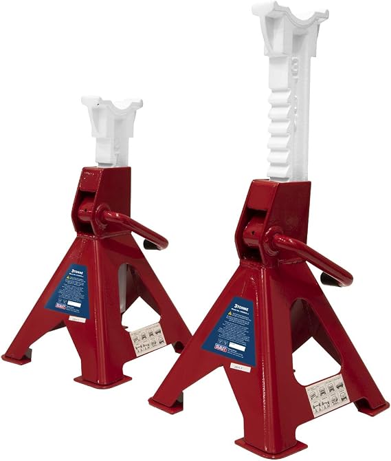 Sealey VS2003 Axle Stand, 3 Tonne Capacity per Stand, 2 Pieces