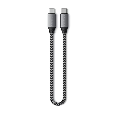 Satechi USB C to USB C Cable, USB4 Cable with 100W Power Delivery, up to 8K at 60Hz, 40Gbps Data Transfer, for M5 MacBook, iPhone 17, iPad and More 10in25cm