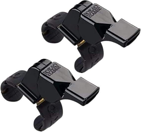 FOX 40 Classic Finger Grip Whistle Hockey Soccer Referee Fingergrip (2-Pack)