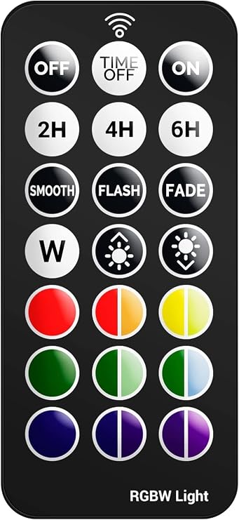 Remote Control, 21 Buttons Mini RGBW Remote Control for LOFTEK Ball Lights Cube Lights and Other LOFTEK Shape LED Lights