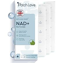 NAD+ Patches for Cellular Energy & Vitality - Nicotinamide Riboside (NR), Resveratrol & Alpha Lipoic Acid - Time-Release Transdermal Patch - Anti-Ageing Support - Vegan - 15 Patches - Made in UK