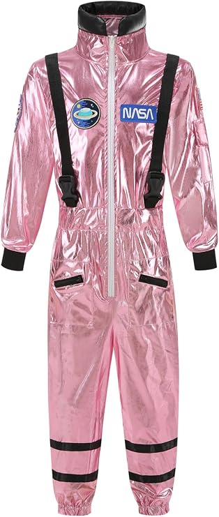 GRAJTCIN Astronaut Costume for Kids Space Suit Alien Jumpsuit Boys Girls Halloween Christmas Costume