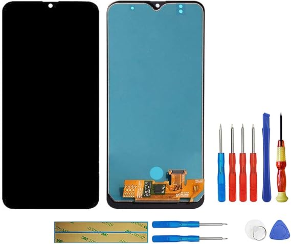 New LCD Display Compatible with Samsung Galaxy A30s SM-A307F SM-A307FN SM-A307G Black LCD Display Touch Screen + Tools