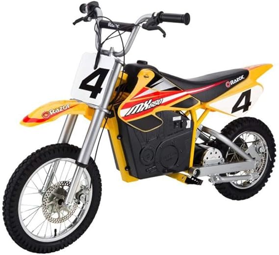 Razor MX650 Dirt Rocket Electric Motocross Off-road Bike - Yellow