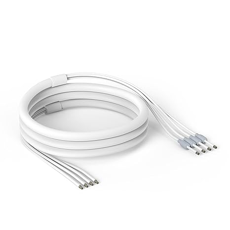 Waveform UltraFlex-Quad Cable: Low-Loss Quad-195 Extension Cable | Outdoor Rated | SMA Male to SMA Female | Weatherproof Boots | for 5G Cellular Routers, Gateways, Hotspots | 10 Length