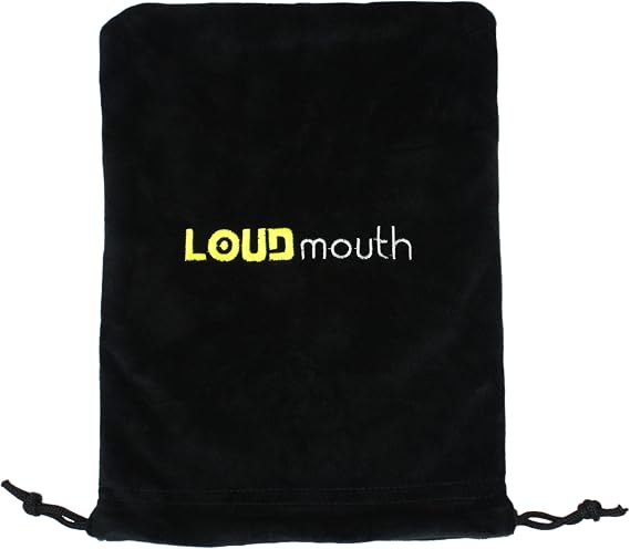 LOUDmouth Soft Velvet Studio Microphone Carry Bag | Podcast Mic Pouch Dust Cover with Drawstring | Protect from Dust, Dirt, Scratches | 12" x 8.5"