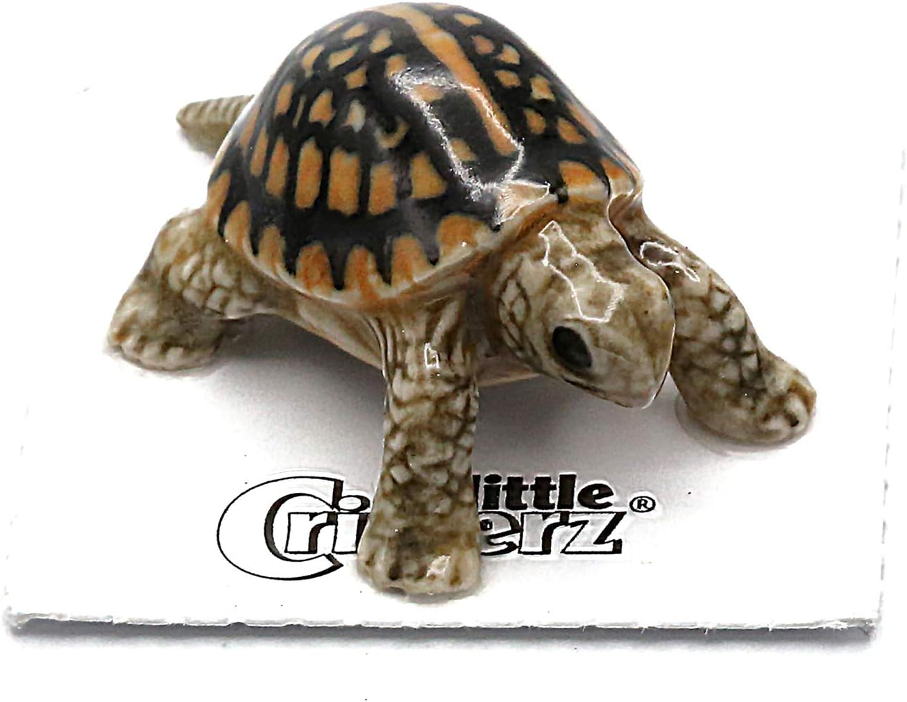Little Critterz Box Turtle Reptiles Figurine Dom - Collection Home Décor Miniature Porcelain Figurine