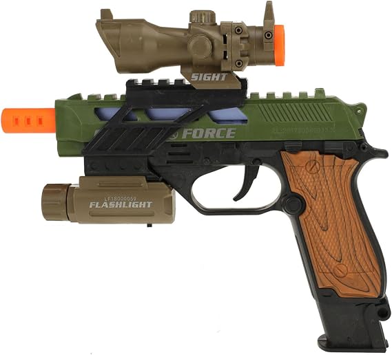 Alfafox Pistool Militair with Light en Geluid en Zaklamp