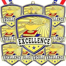 Yaomiao 10/20 Pcs 2. 4'' Award Medals Bulk Gold Winner Team Participation Medals for Kids Adults Metal Trophy Tournaments Competitions Award Prize Gift