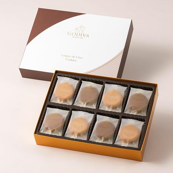GODIVA Langdosha Cookie Assortment Set of 30, Baked Sweets Sweets, Gift Present