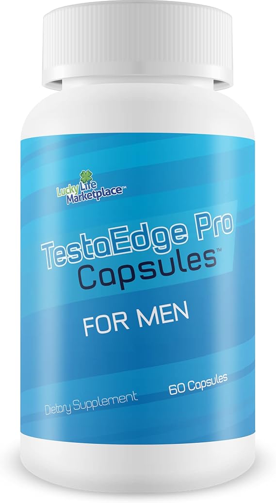 TestaEdge Pro Capsules - Probiotics for Men - Premium Probiotic Formula for Mens Health - Gut Health - Digestive & Immune Health - Support Mood, Energy, Healthy Hormone Production - Male Probiotic