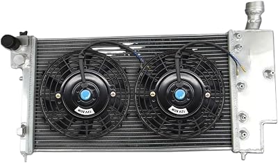 3 Row Aluminum Radiator  Fans Compatible For Citroen Saxo VTR  -Peugeot 106 GTI&RALLYE 1991-2001