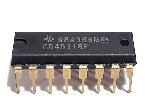 CD4511BE CD4511B CD4511 CMOS BCD-to-7-Segment LED Latch Decoder Drivers Breadboard-Friendly IC DIP-16 (1 Piece)