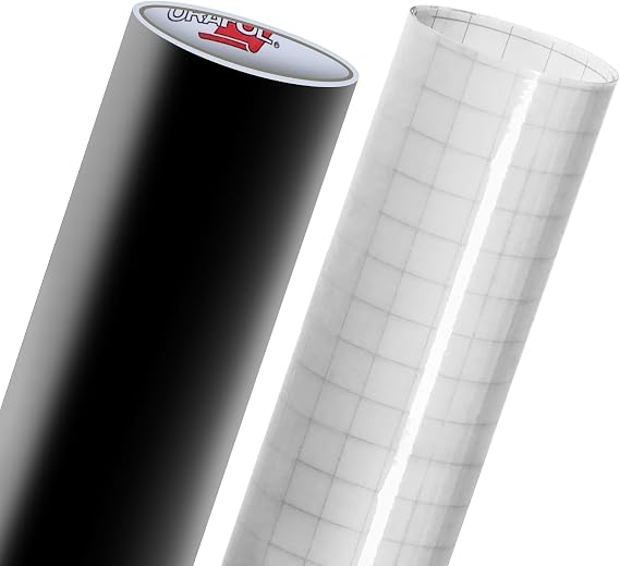 ORACAL 651 Vinyl Roll 12" x 20ft (Matte Black w/Transfer Paper)