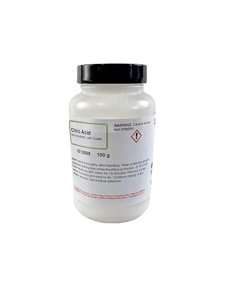 ALDON Innovating Science Citric Acid Monohydrate Granules, 100g - Laboratory Grade - The Curated Chemical Collection