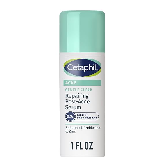 Cetaphil Gentle Clear Post-Acne Skin Serum, Bakuchiol Retinol Alt, 1oz