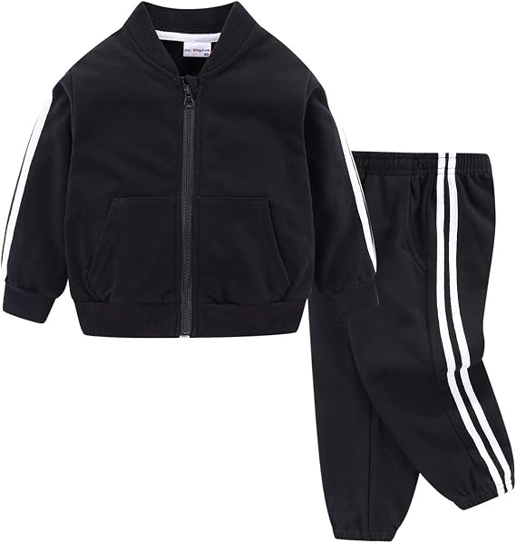 Mud Kingdom Little Boys Jogger Set Long Sleeve Casual Outfits Outerwear