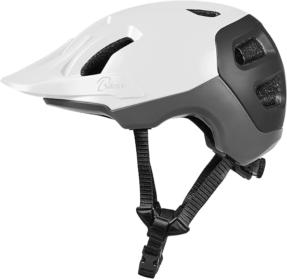 Bikeroo MTB Bike Helmet, Adjustable 56-62 cm / 22" - 24" Circumference, Adult Cycling Safety Head Protection for Road Mountain Bicycles, Protective Headgear Sports Equipment for Outdoor Adventures