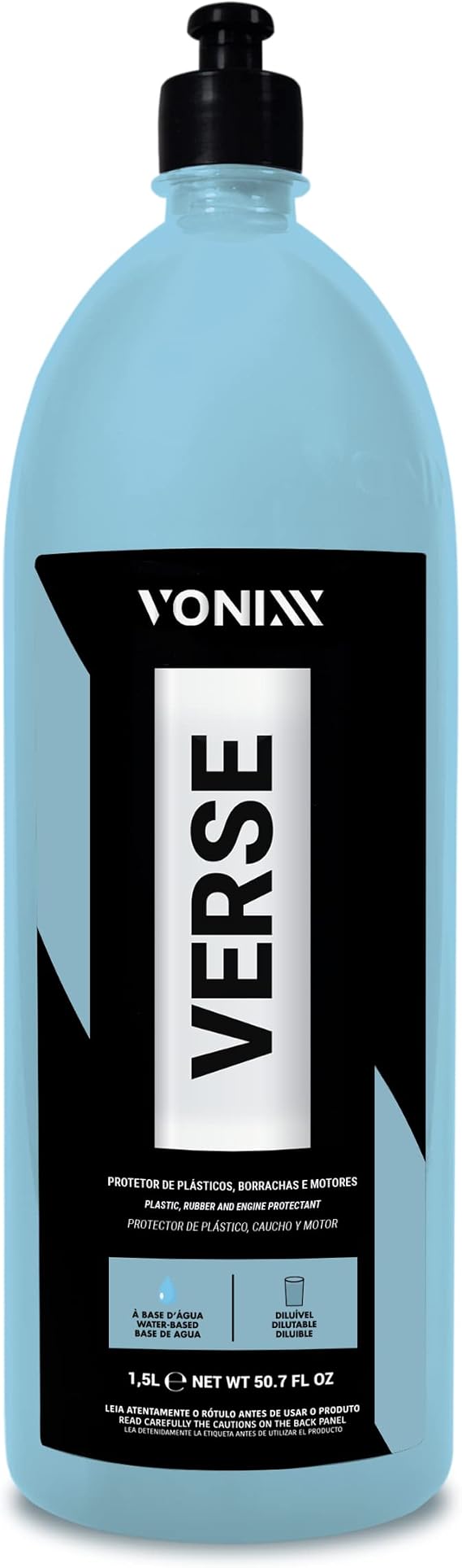 Vonixx Verse Plastic, Rubber and Engine Protectant (Dilutable) 50.7 fl oz (1.5L) - Concentrated, Water Based, Restorer, tire, Engine Bay, Interior, Exterior, dashboards, Door Panels