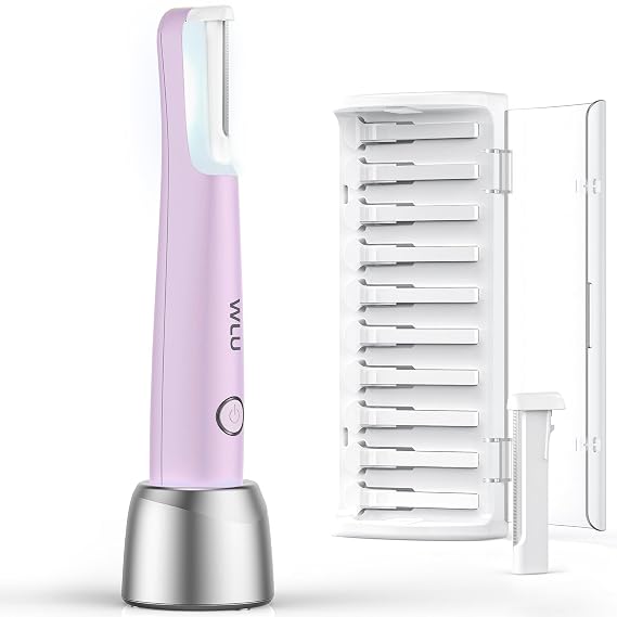 WLU Dermaplane Razor for Women Face, Peach Fuzz Removal & Exfoliation