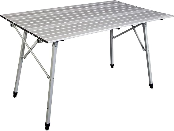 Camp Chef Mesa Aluminum Camp Table - Portable, Collapsible Camping Table for Outdoor & Camping Gear - Adjustable Table Height (27"-39")