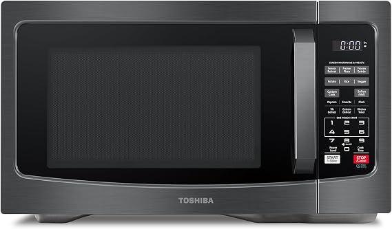 TOSHIBA Countertop Microwave Oven, 1.2 Cu.Ft, 1000W, Black