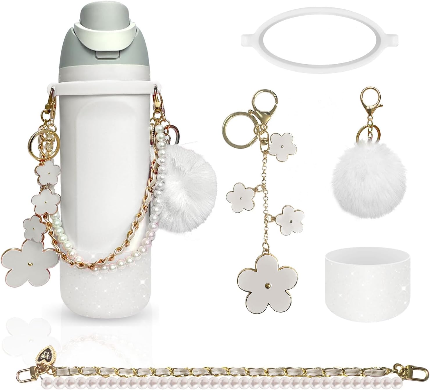 Water Bottle Handle Strap - Compatible with Owala Accessories - Convenient, Stylish & Durable Hydration Solution for On-the-Go - 24oz & 32oz