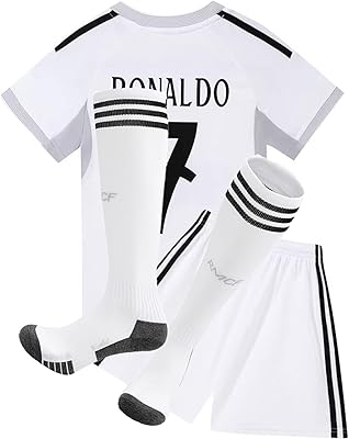 No #7#9 Madrid Special Edition Kids Soccer Jersey Shirts Football Futbol Socks Set New Season Youth Sizes