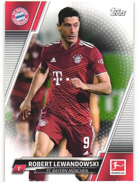 ROBERT LEWANDOWSKI 2021-22 Topps Bundesliga Soccer #152 Card Poland FC Bayern Munchen Munich