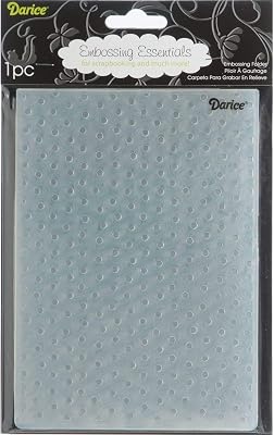 Darice 1217-67 Embossing Folder, 5 by 7-Inch, Dot Background Design