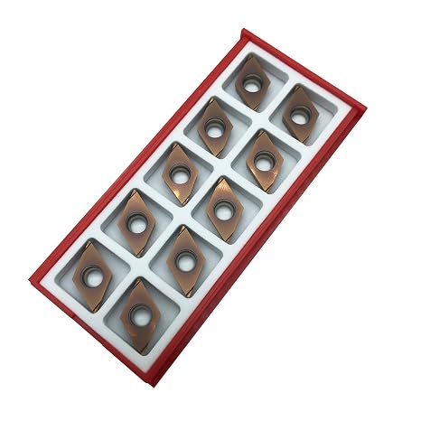 GBJ 55Rhombic Carbide Inserts DCGT11T3 DCGT32.51 Turning Inserts Finish Turned and Ground Stainless Steel Boring Insert for Turning and Milling