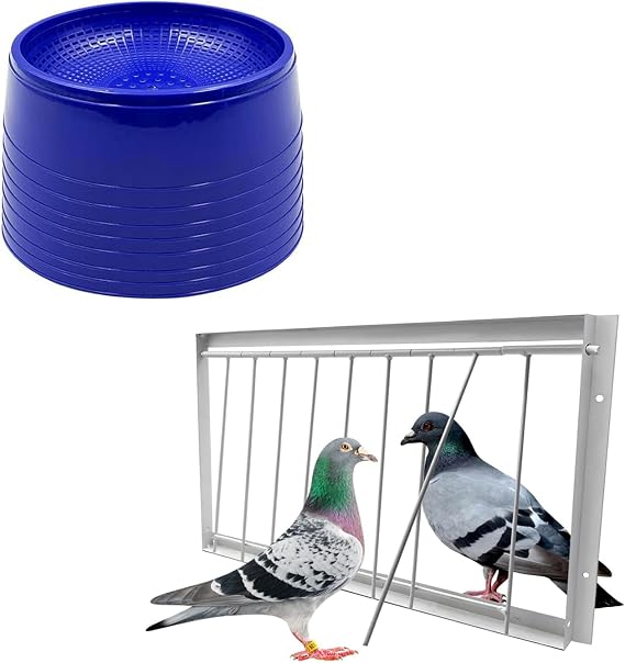 8PCS Racing Pigeon Nest Bowl,Racing Pigeon Trap Door,15.8in* 10.2in Pigeon T-Trap Entrance House Loft Door,Bird Cage Door,Pigeon Supplies