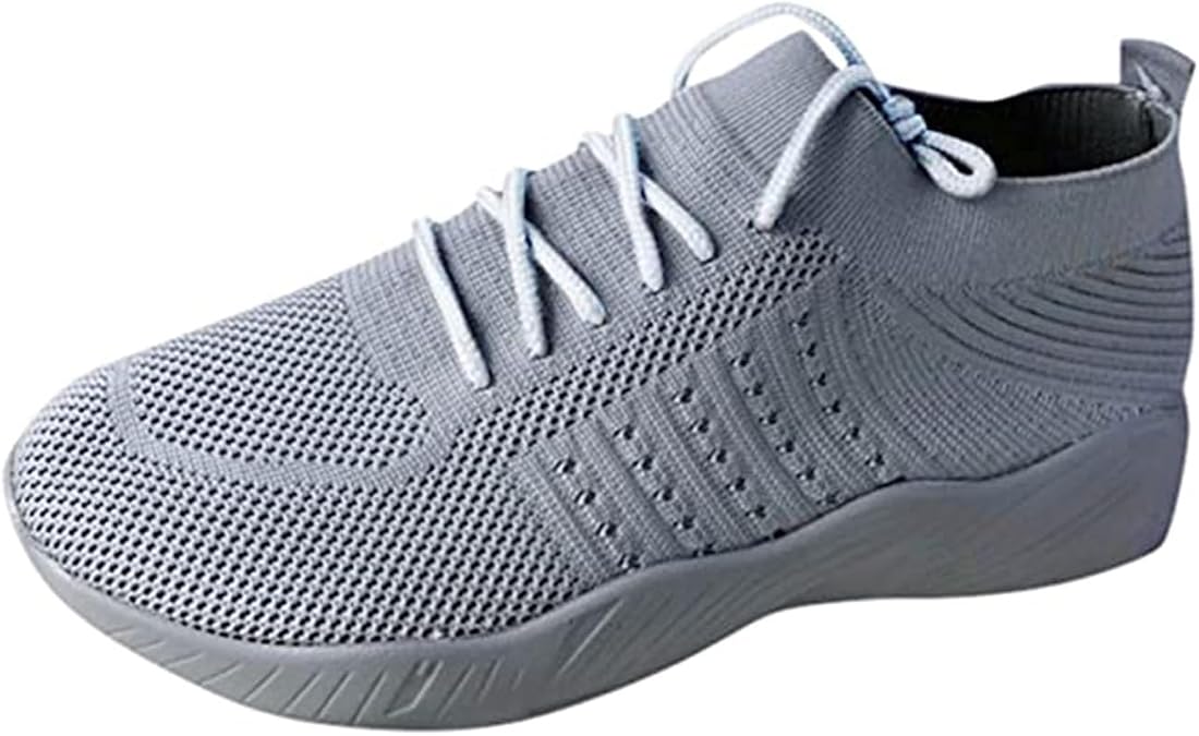 Womens Running Shoes Mesh Breathable Lightweight Non Slip Sneakers Arch Support Orthopedic Sneaker Gym Sport Athletic Tennis Shoes Comfortable Slip On Walking Sneaker