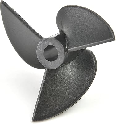 Heyiarbeit 3 Blades Propeller for Ship Model Rc Boat Propeller Model Black Plastic Positive Paddle 36mm Diameter 1.4 Pitch 4mm Hole Dia