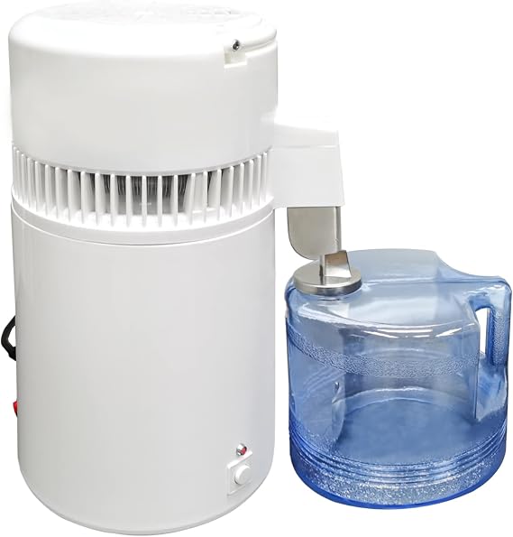 Distilled Water Maker, 1 Gallon Water Distiller, 10.75 X 10.75 X 15.35", 4L Home Countertop Water Distiller Machine, Table Desktop Water Distill Distilling Purifier Purification Filter 15667