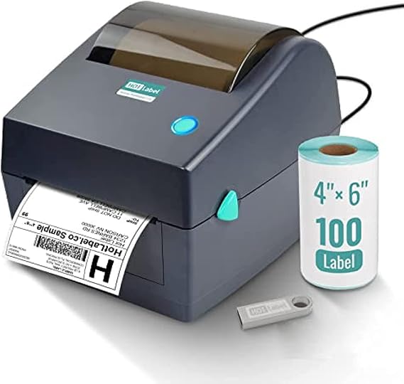 HotLabel Thermal Printer, Shipping Label Printer with 100 Labels