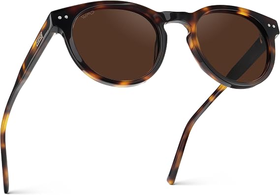 WearMe Pro Tate Women's Polarized Sunglasses, Retro Round Frame, UV400