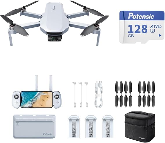 Potensic Drone ATOM 1 Flymore Combo + 128GB SD Card