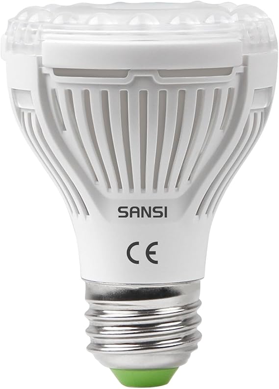 SANSI 10W Grow Light Bulb for Indoor Plants 150W eq. Full Spectrum E27