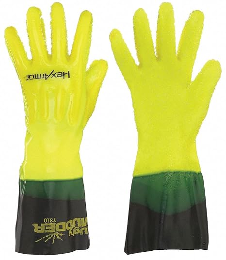 HexArmor Impact Protection Liquid-Resistant Safety Gloves | Ugly Mudder 7310 | Medium