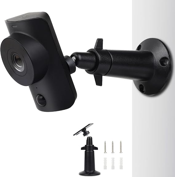 UYODM Wall Mount Compatible with SimpliSafe SimpliCam 1080p Wired Indoor Home Security Camera, 360 Degree Adjustable Aluminium Wall Mounting Bracket for SimpliSafe Indoor Cam 1Pack,Patent Pending